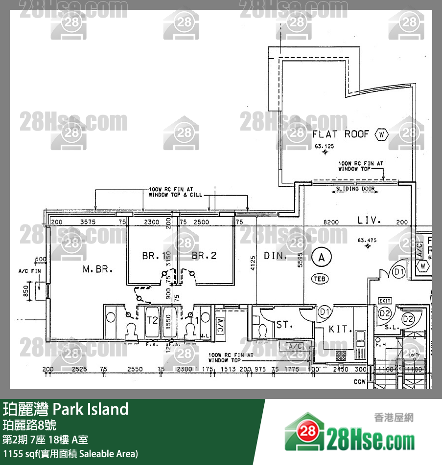 珀丽湾 第2期7座18楼 A室 平面图