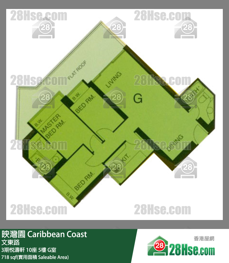 映灣園 3期悅濤軒10座5樓 G室 平面圖