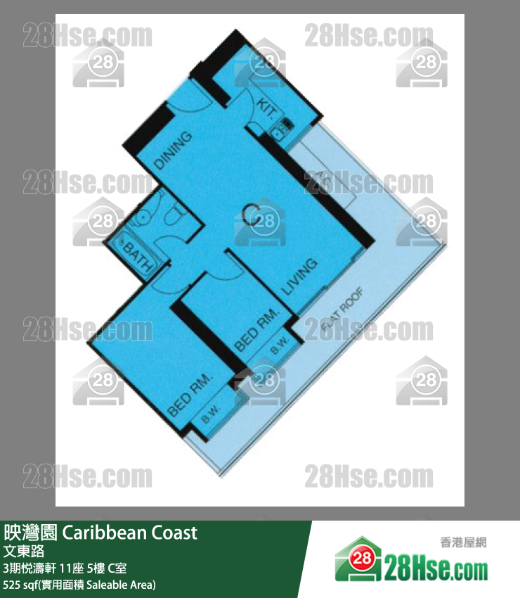 映灣園 3期悅濤軒11座5樓 C室 平面圖
