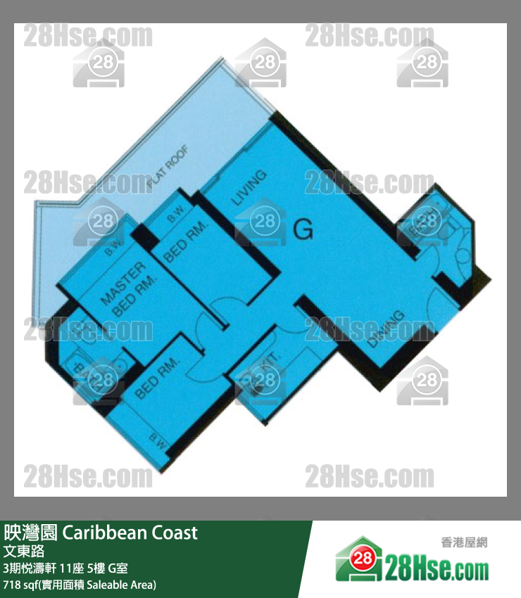 映灣園 3期悅濤軒11座5樓 G室 平面圖