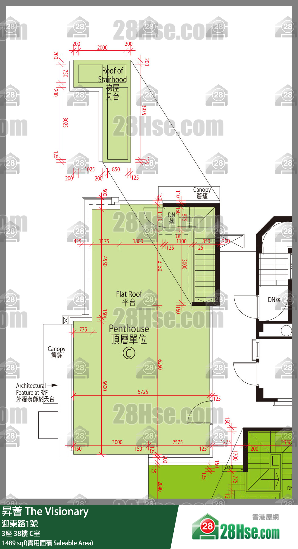 升荟 大厦3座38楼 C室 平面图