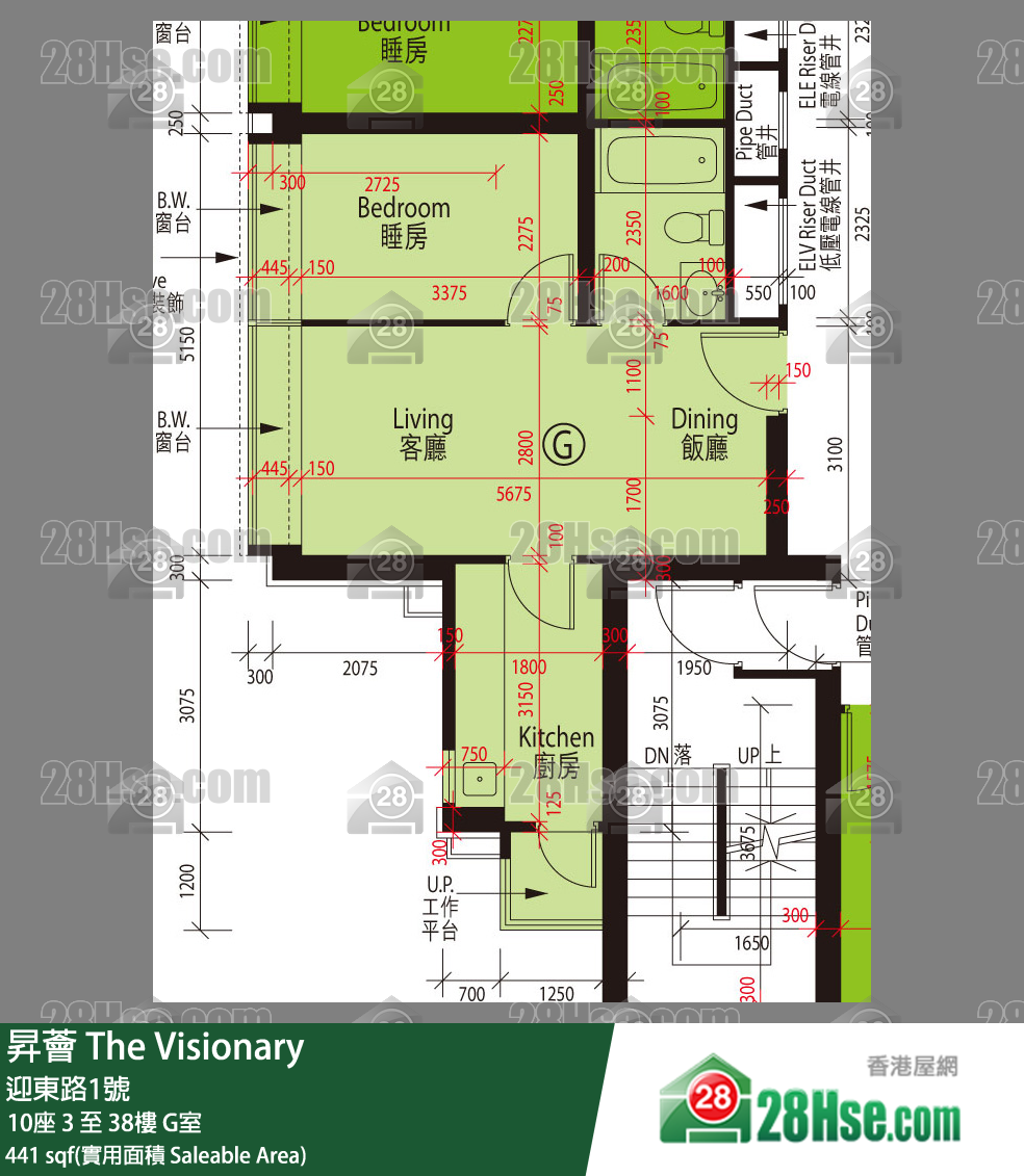 昇薈 大廈10座22樓 G室 平面圖