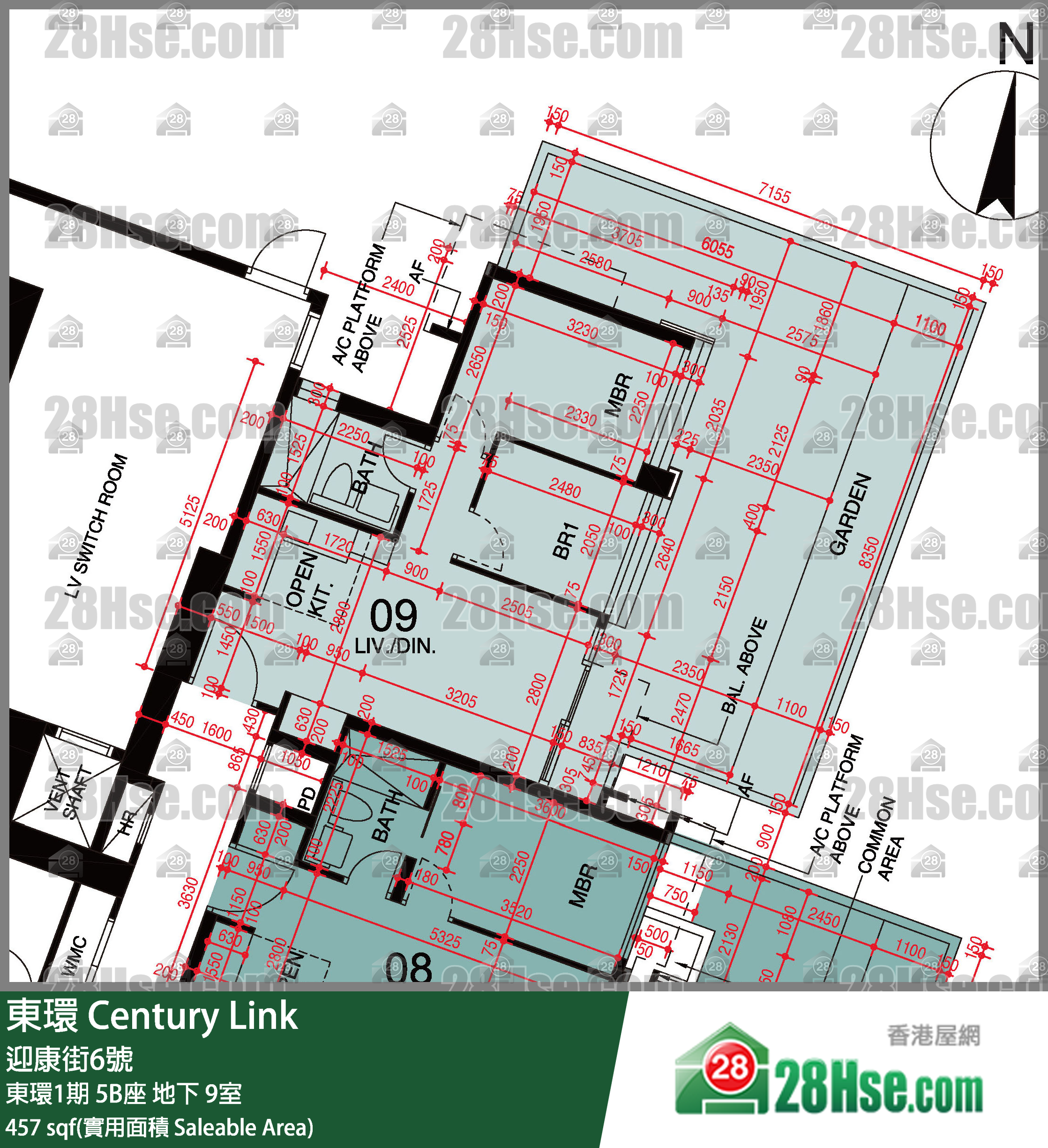 東環 東環1期5B座地下 9室 平面圖