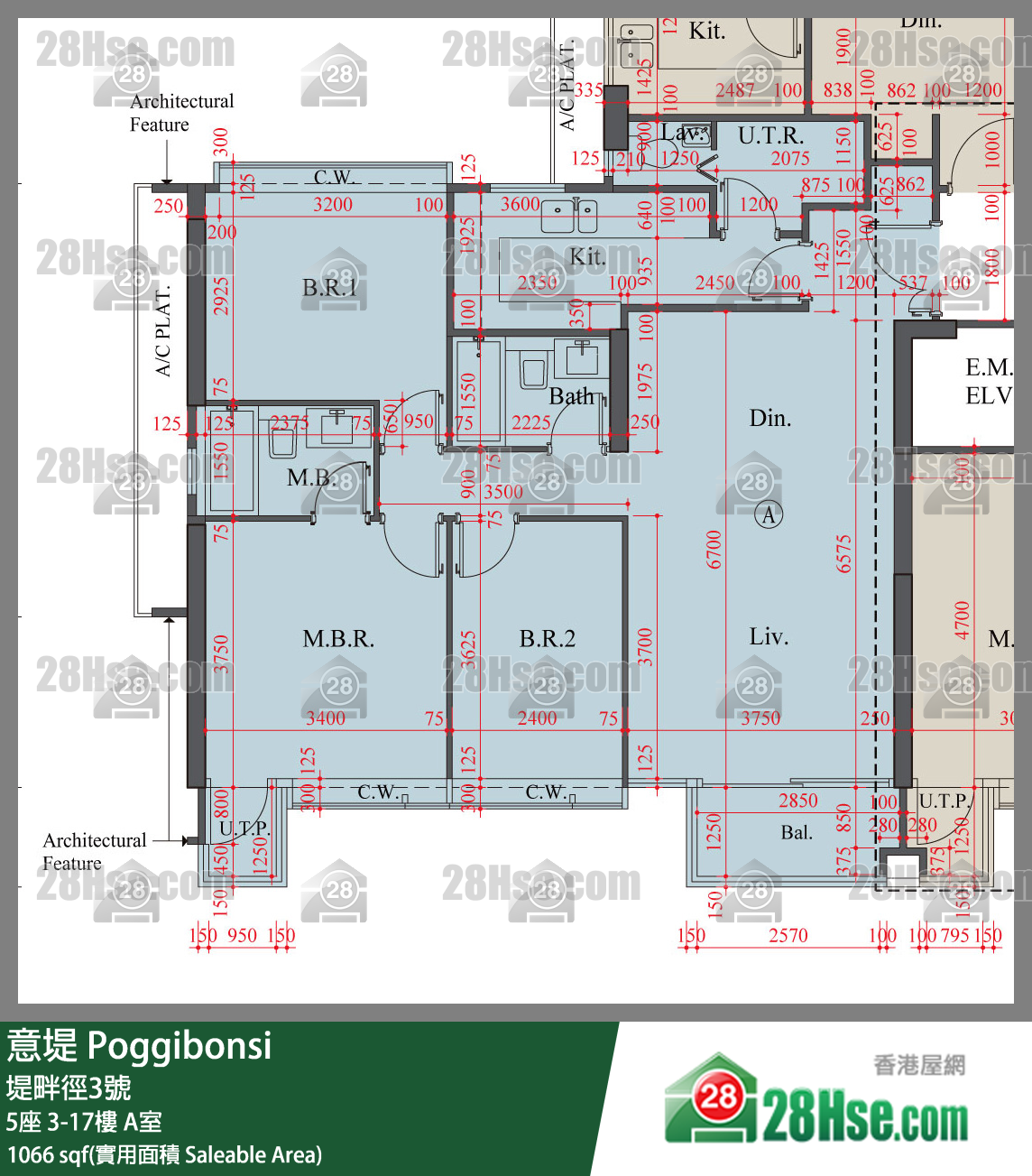 意堤 5座10楼 A室 平面图