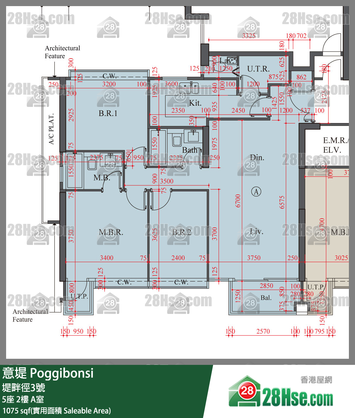 意堤 5座2樓 A室 平面圖