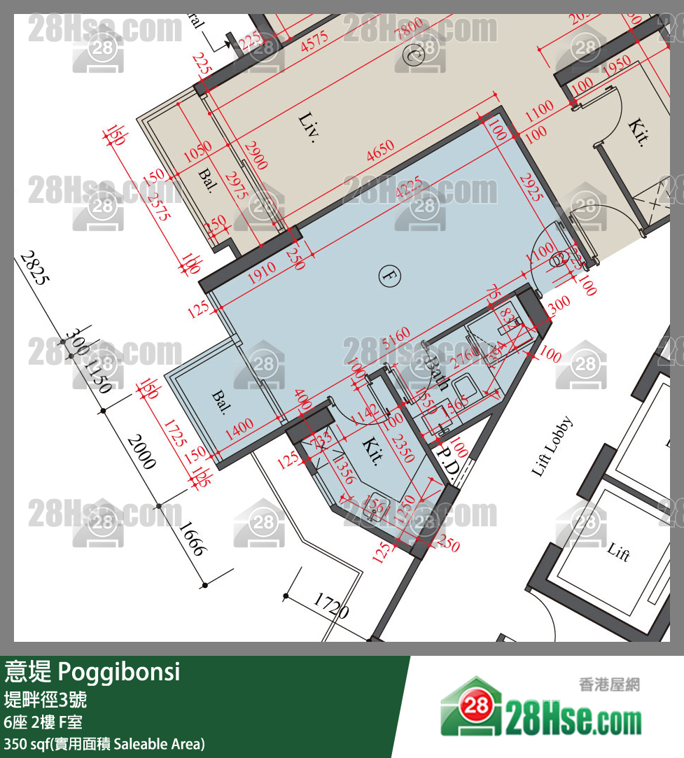 意堤 6座2楼 F室 平面图