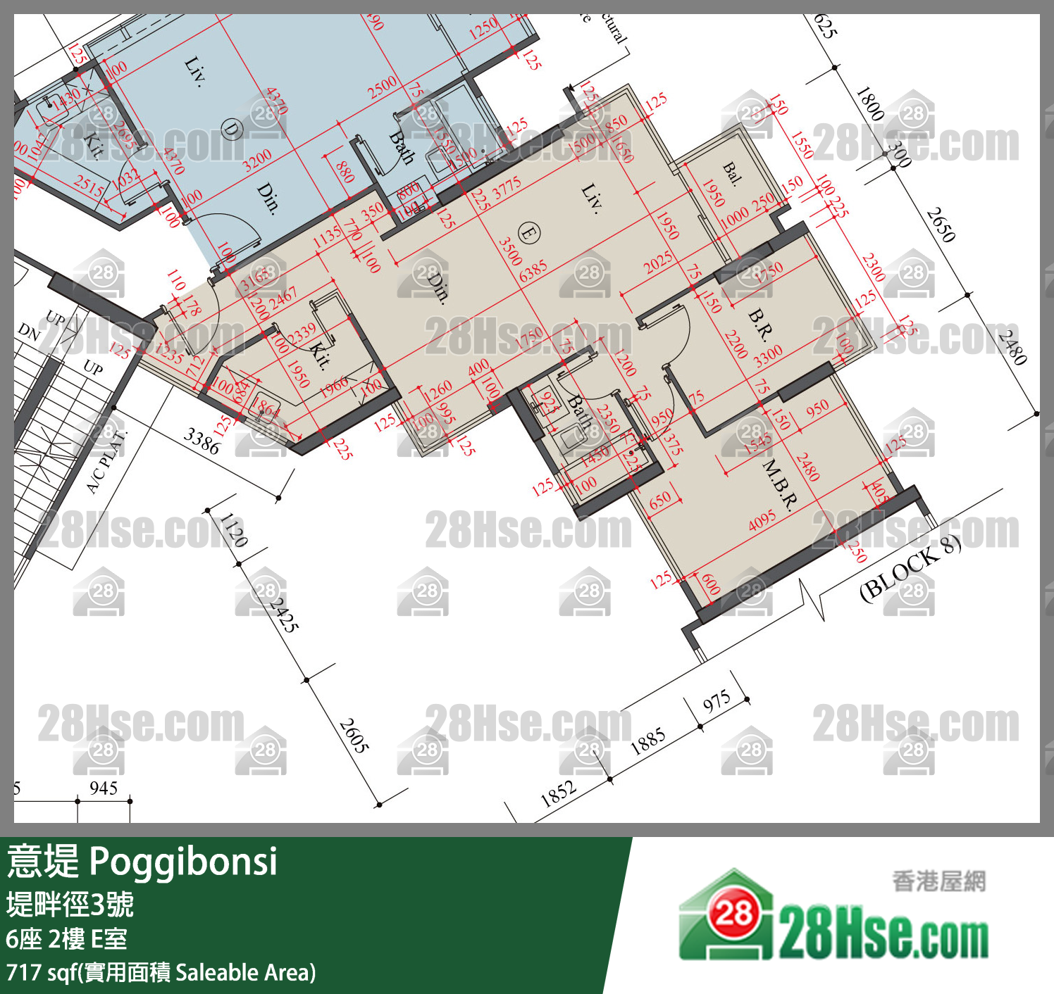 意堤 6座2楼 E室 平面图
