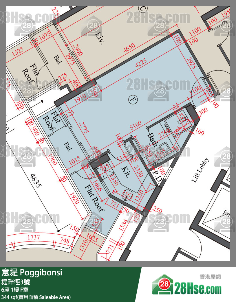 意堤 6座1楼 F室 平面图