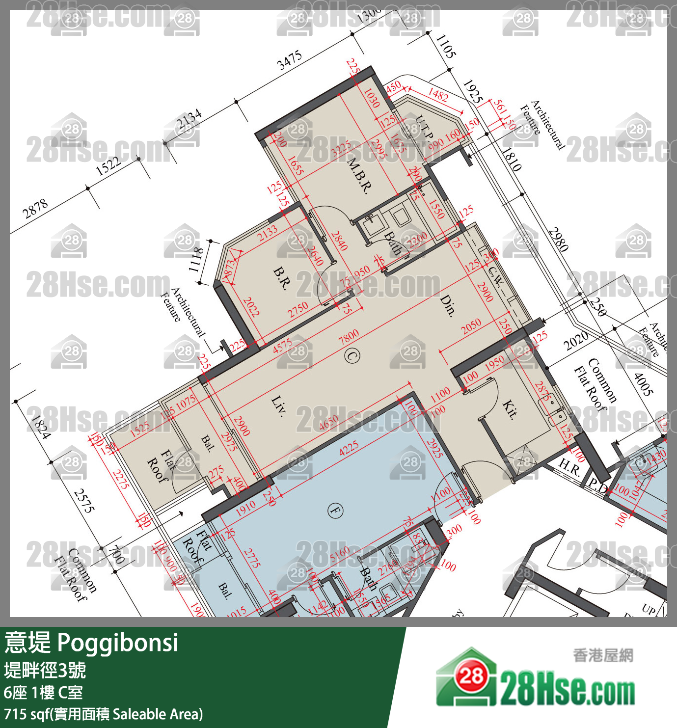 意堤 6座1楼 C室 平面图