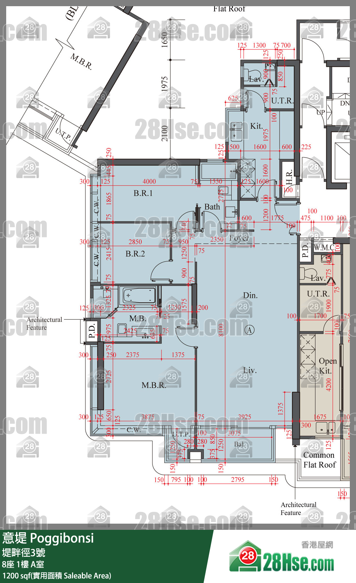 意堤 8座1楼 A室 平面图