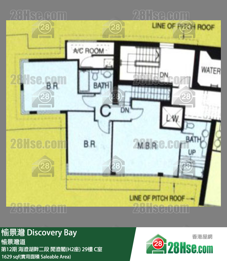 愉景灣 第12期 海澄湖畔二段閒澄閣(H2座)29樓 C室 平面圖