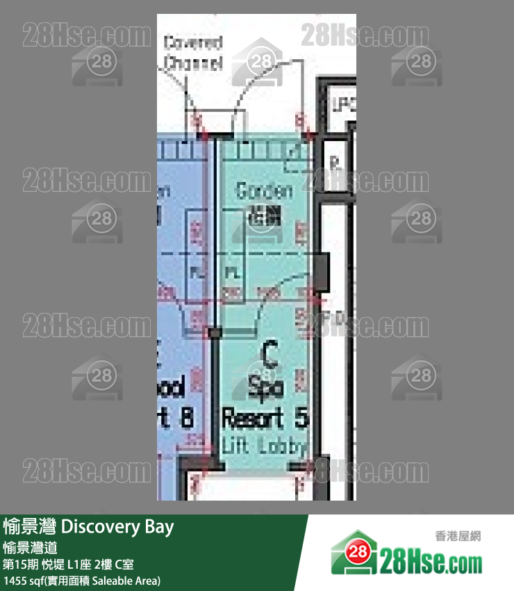 愉景灣 第15期 悅堤L1座2 C室 平面圖