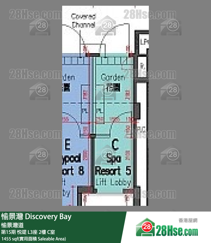 愉景灣 第15期 悅堤L3座2 C室 平面圖