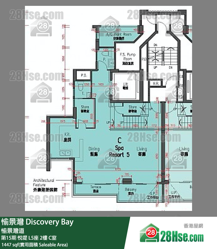 愉景灣 第15期 悅堤L5座2 C室 平面圖