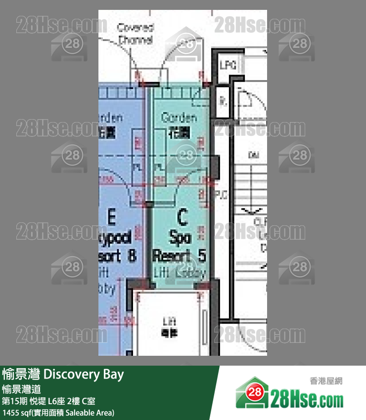 愉景灣 第15期 悅堤L6座2 C室 平面圖