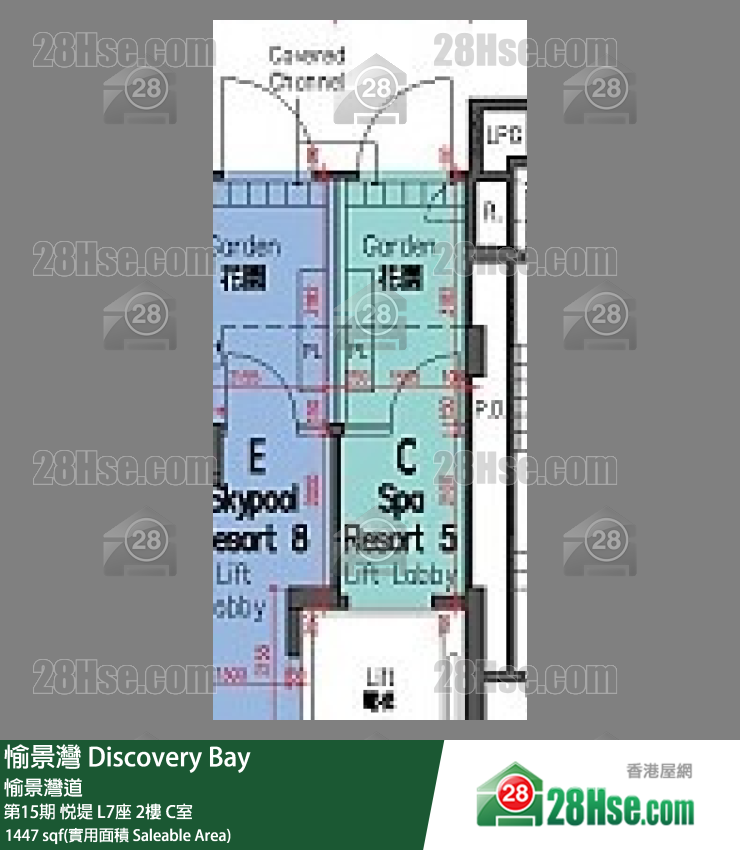 愉景灣 第15期 悅堤L7座2 C室 平面圖