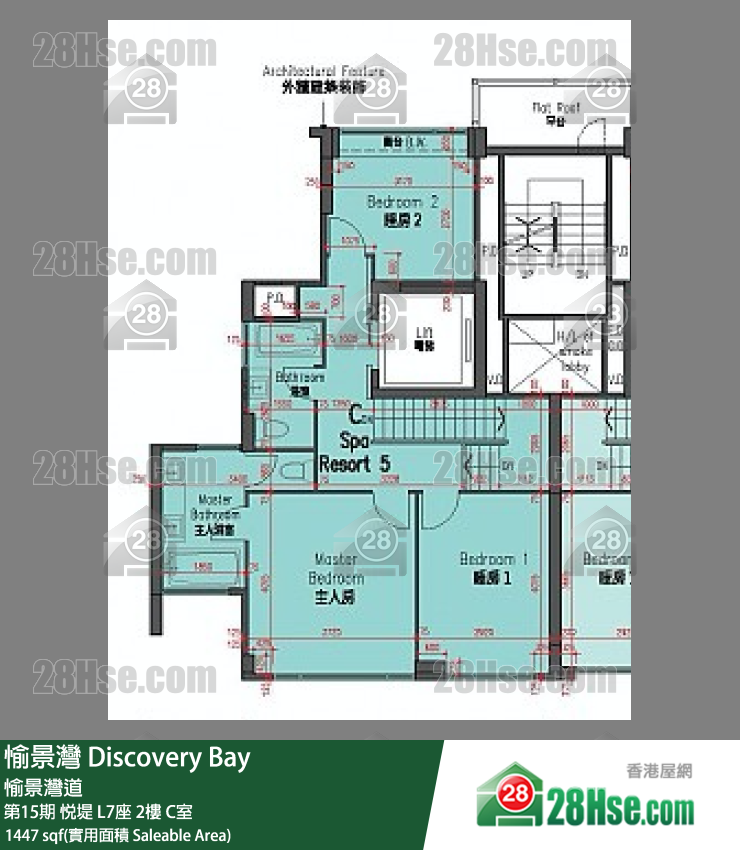 愉景灣 第15期 悅堤L7座2 C室 平面圖