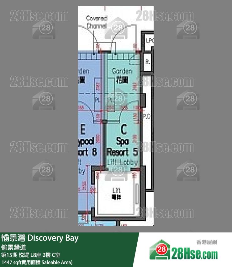 愉景灣 第15期 悅堤L8座2 C室 平面圖
