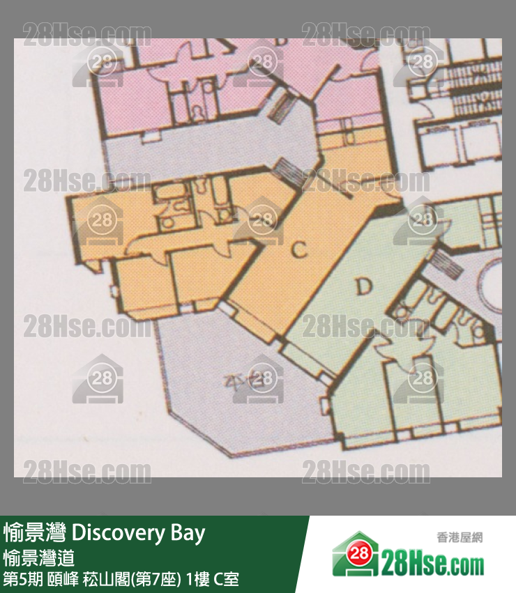 愉景灣 第5期 頤峰菘山閣(第7座)1樓 C室 平面圖