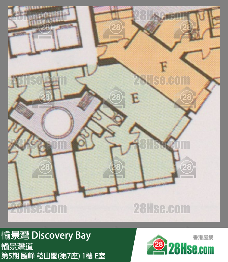 愉景灣 第5期 頤峰菘山閣(第7座)1樓 E室 平面圖