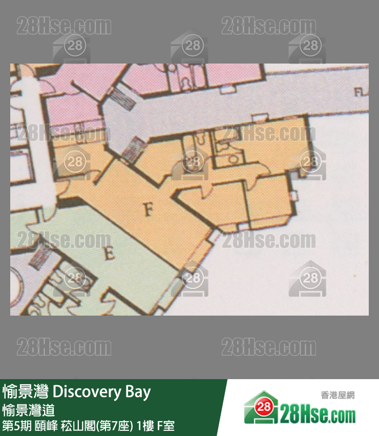愉景灣 第5期 頤峰菘山閣(第7座)1樓 F室 平面圖
