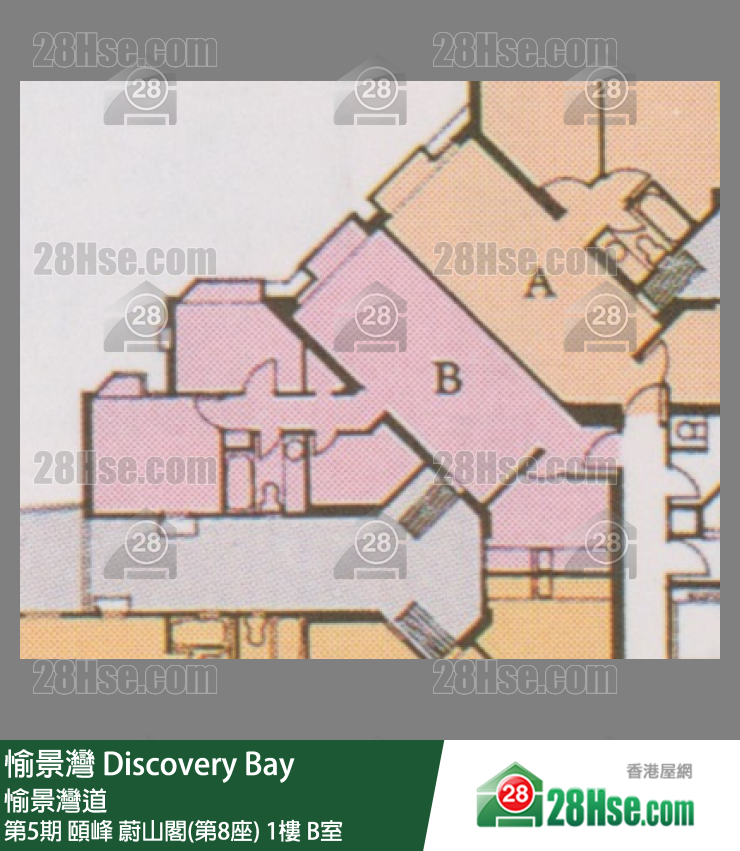 愉景灣 第5期 頤峰蔚山閣(第8座)1樓 B室 平面圖