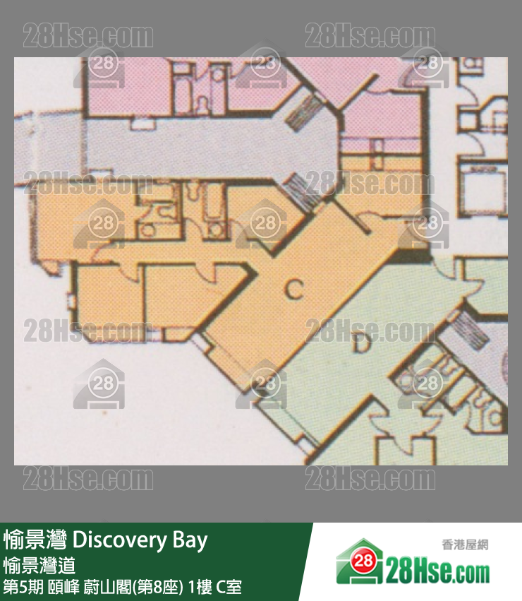 愉景灣 第5期 頤峰蔚山閣(第8座)1樓 C室 平面圖