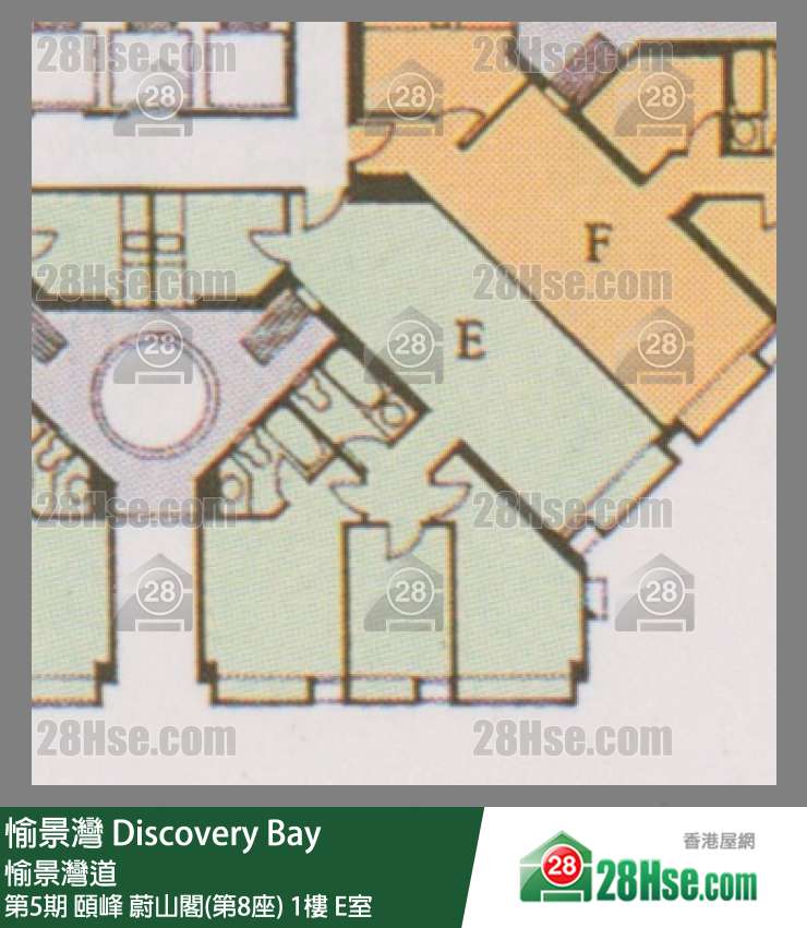 愉景灣 第5期 頤峰蔚山閣(第8座)1樓 E室 平面圖
