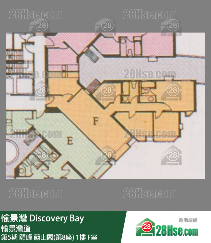 愉景灣 第5期 頤峰蔚山閣(第8座)1樓 F室 平面圖