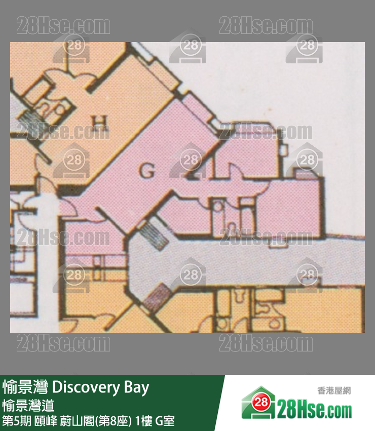 愉景灣 第5期 頤峰蔚山閣(第8座)1樓 G室 平面圖