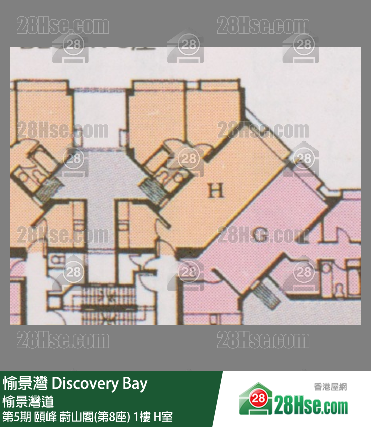 愉景灣 第5期 頤峰蔚山閣(第8座)1樓 H室 平面圖
