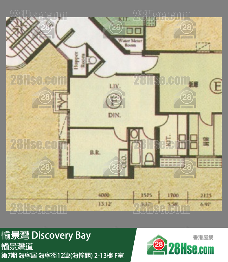 愉景灣 第7期 海寧居海寧徑12號(海愉閣)7樓 F室 平面圖