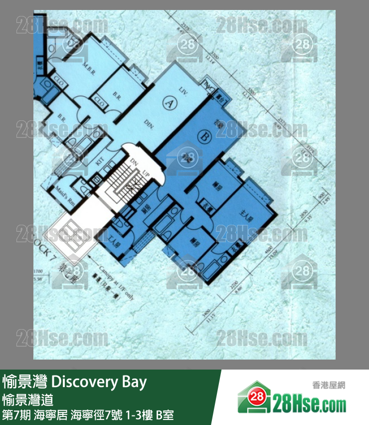 愉景灣 第7期 海寧居海寧徑7號1樓 B室 平面圖