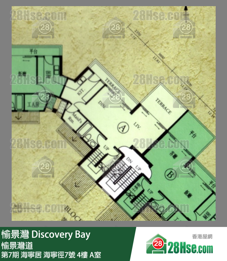 愉景灣 第7期 海寧居海寧徑7號4樓 A室 平面圖