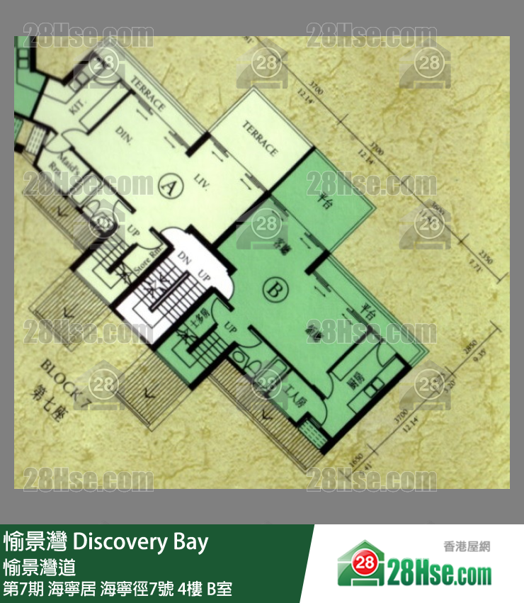 愉景灣 第7期 海寧居海寧徑7號4樓 B室 平面圖