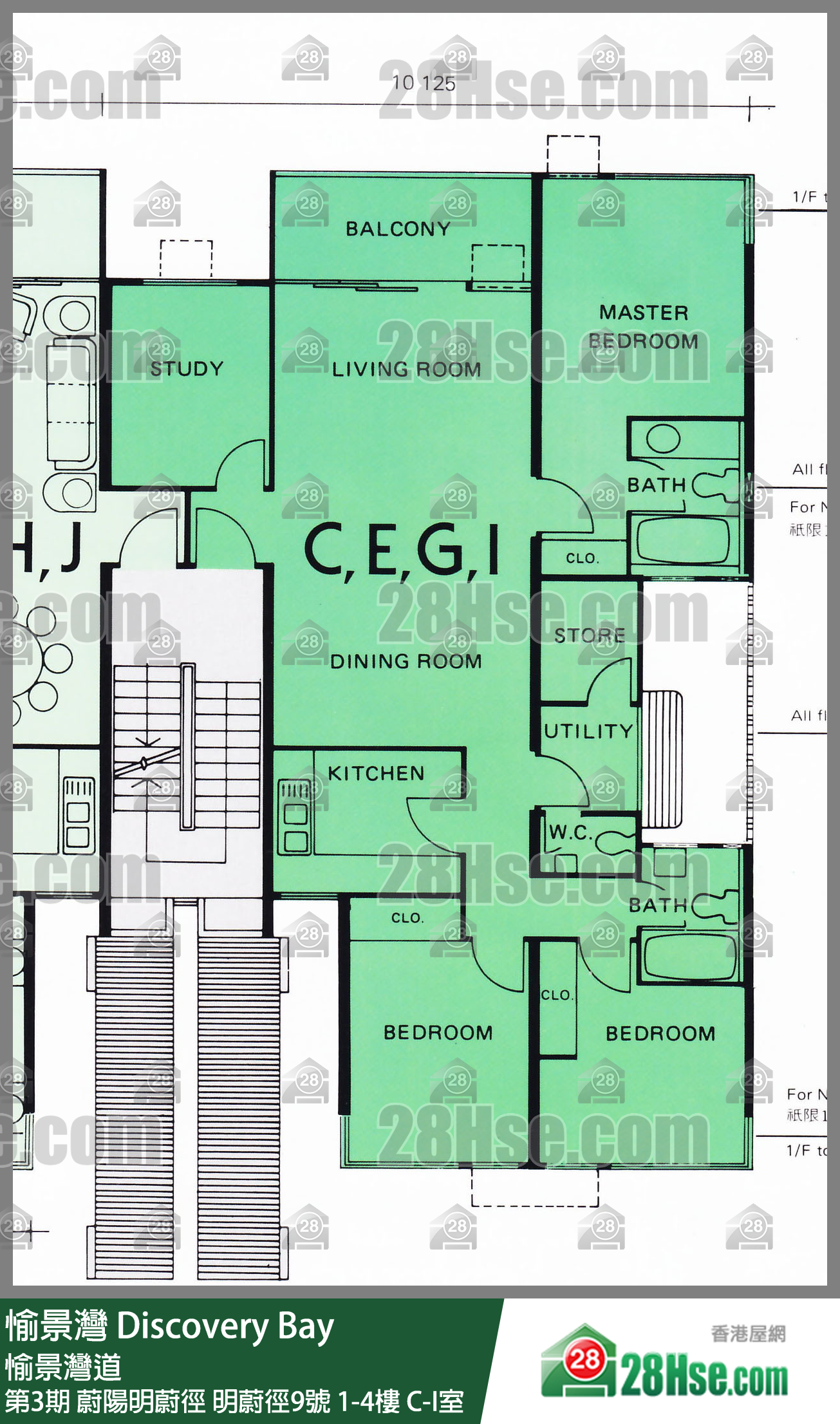 愉景灣 第3期 蔚陽明蔚徑明蔚徑9號2樓 G室 平面圖