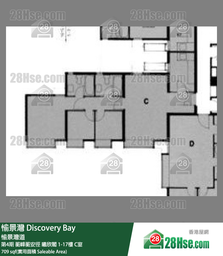 愉景灣 第4期 蘅峰蘅安徑曦欣閣13樓 C室 平面圖