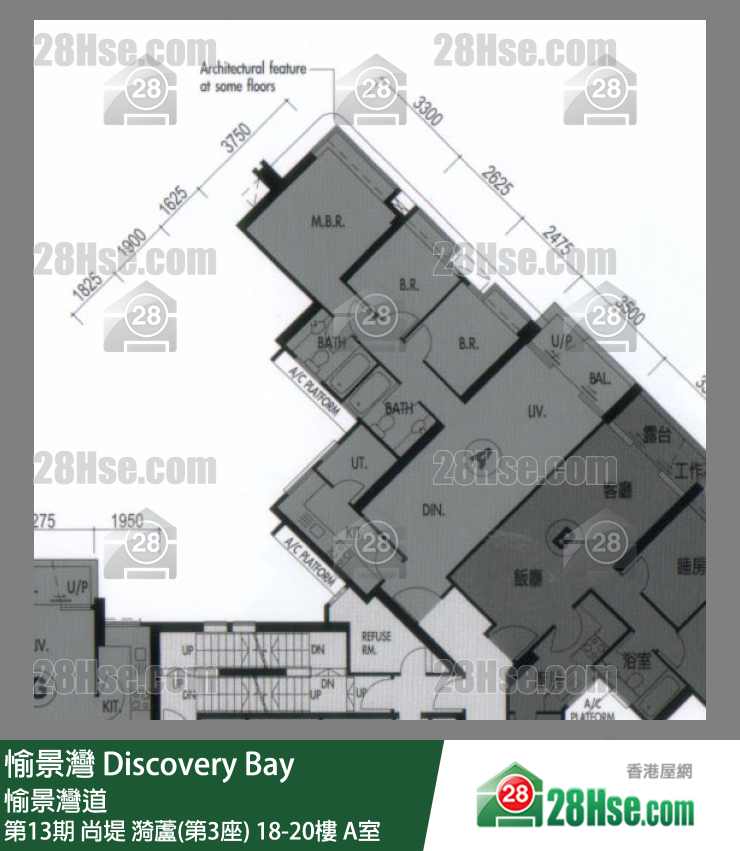 愉景灣 第13期 尚堤漪蘆(第3座)18樓 A室 平面圖