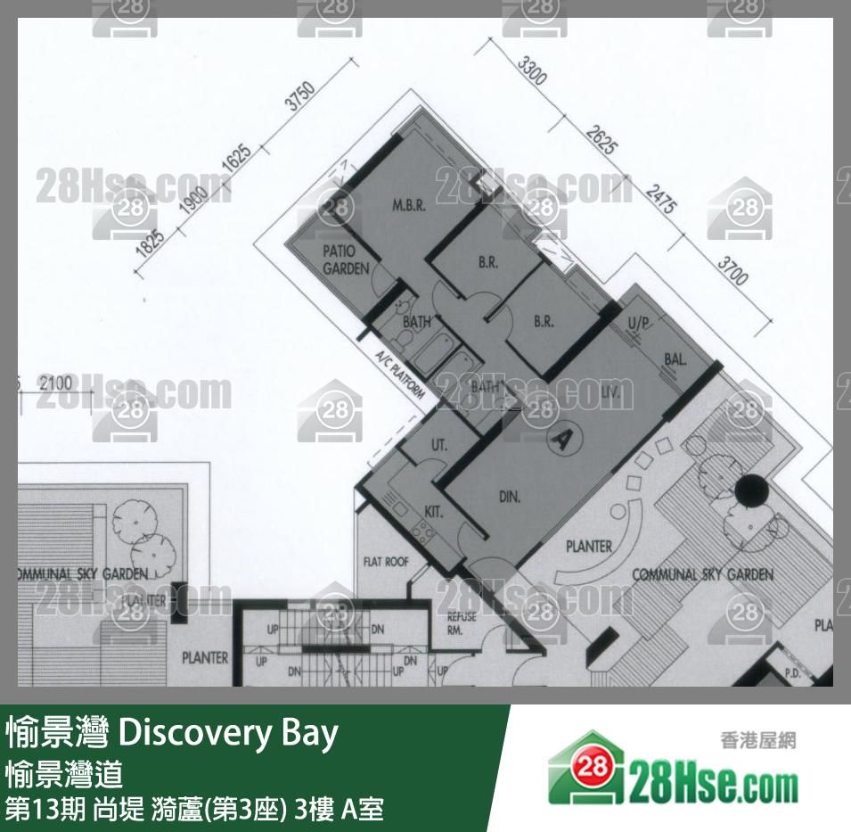 愉景灣 第13期 尚堤漪蘆(第3座)3樓 A室 平面圖