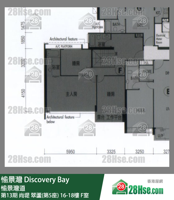 愉景灣 第13期 尚堤翠蘆(第5座)18樓 F室 平面圖