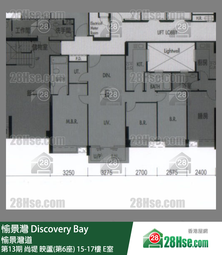 愉景灣 第13期 尚堤映蘆(第6座)17樓 E室 平面圖