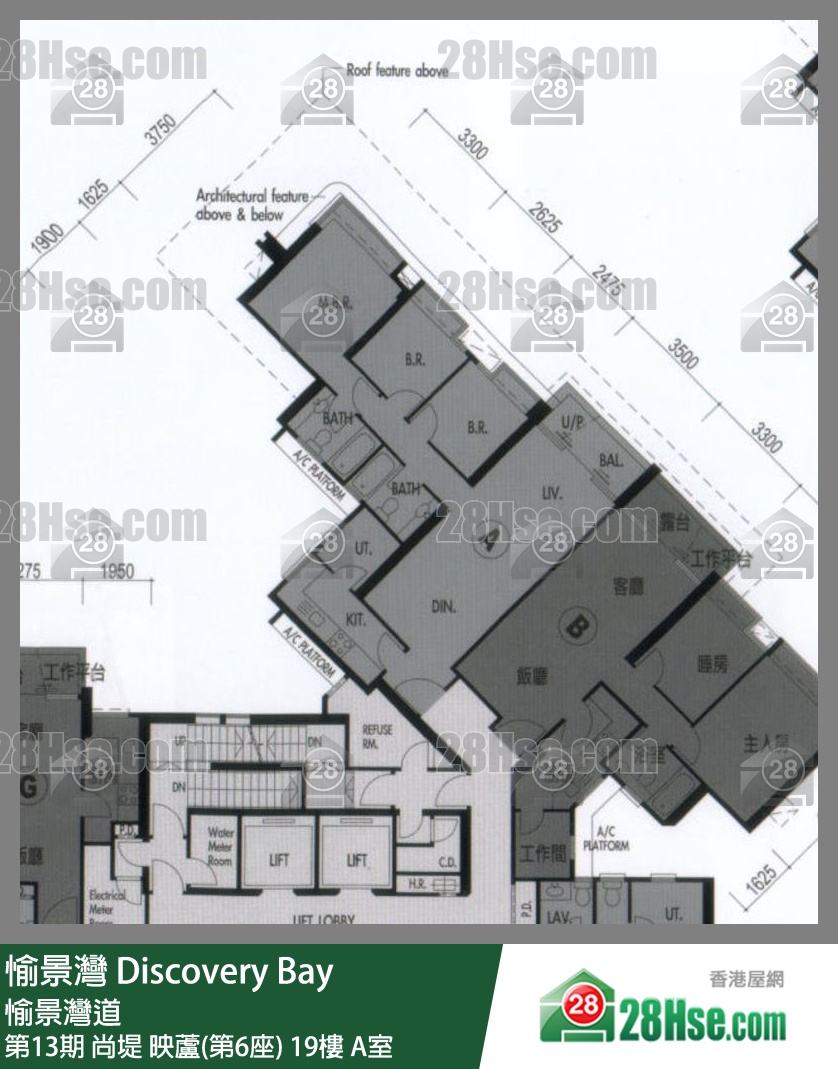 愉景灣 第13期 尚堤映蘆(第6座)19樓 A室 平面圖
