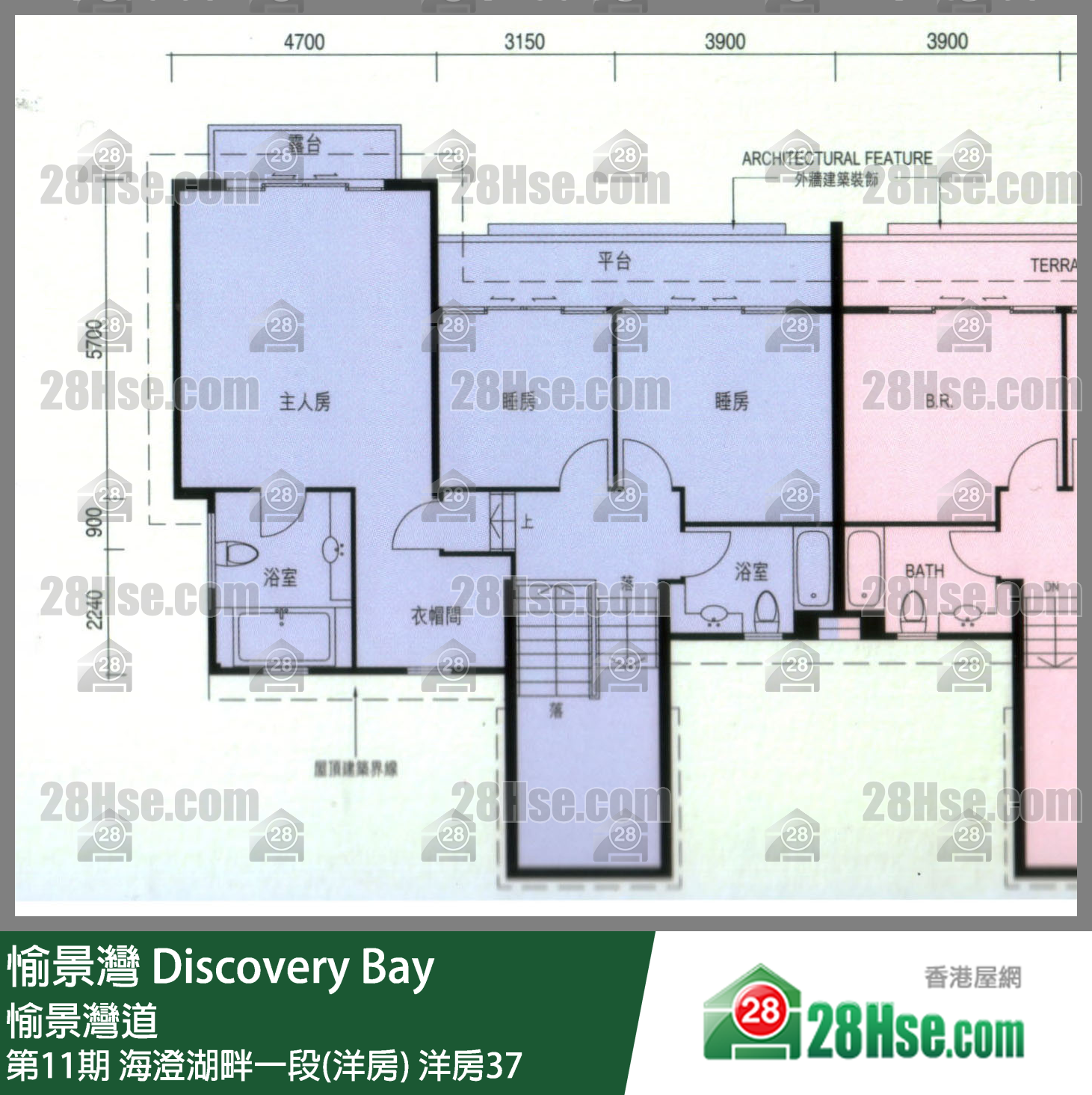 愉景灣 第11期 海澄湖畔一段(洋房)洋房37 平面圖