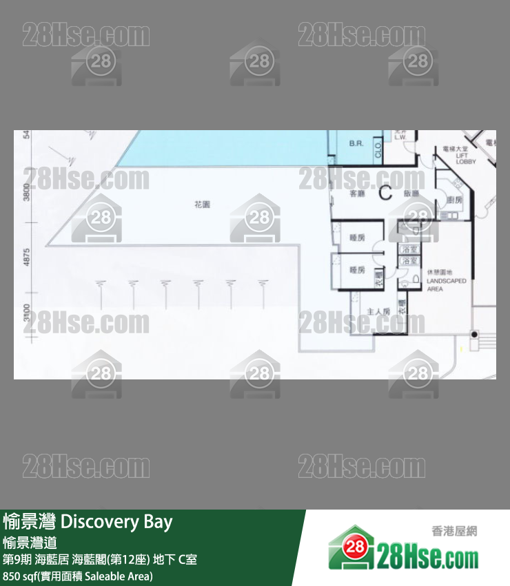 愉景灣 第9期 海藍居海藍閣(第12座)地下 C室 平面圖