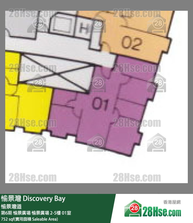 愉景灣 第6期 愉景廣場愉景廣場4樓 01室 平面圖