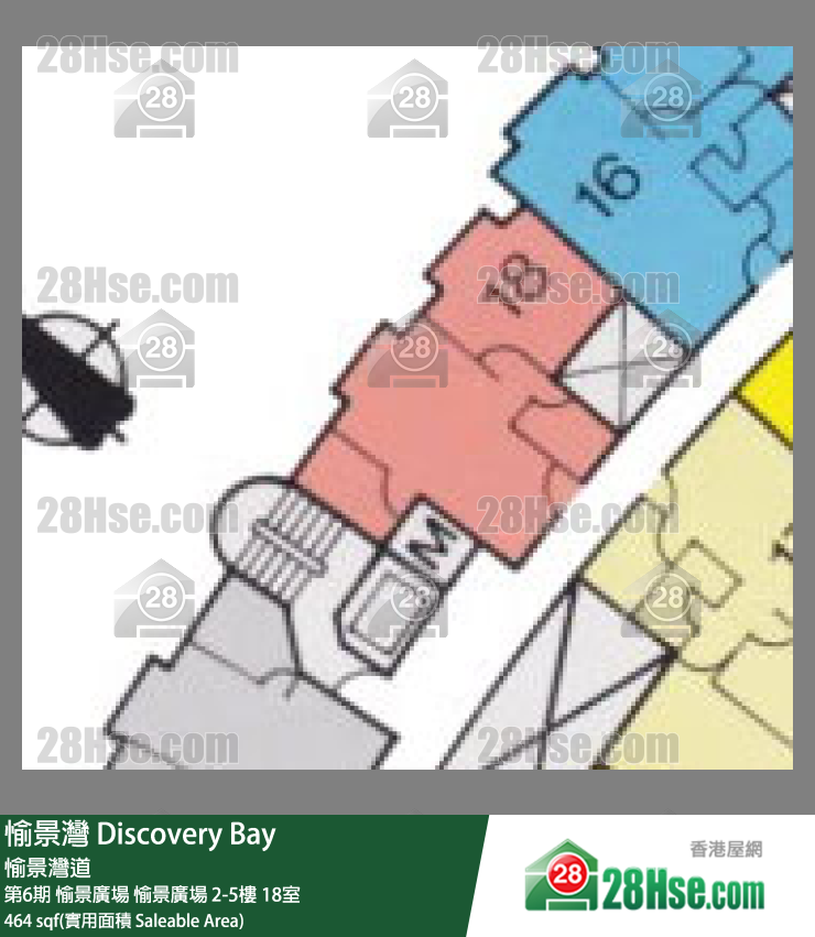 愉景灣 第6期 愉景廣場愉景廣場4樓 18室 平面圖
