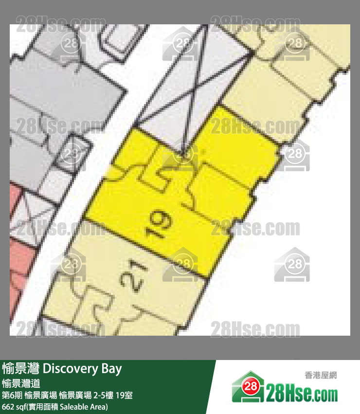 愉景灣 第6期 愉景廣場愉景廣場4樓 19室 平面圖