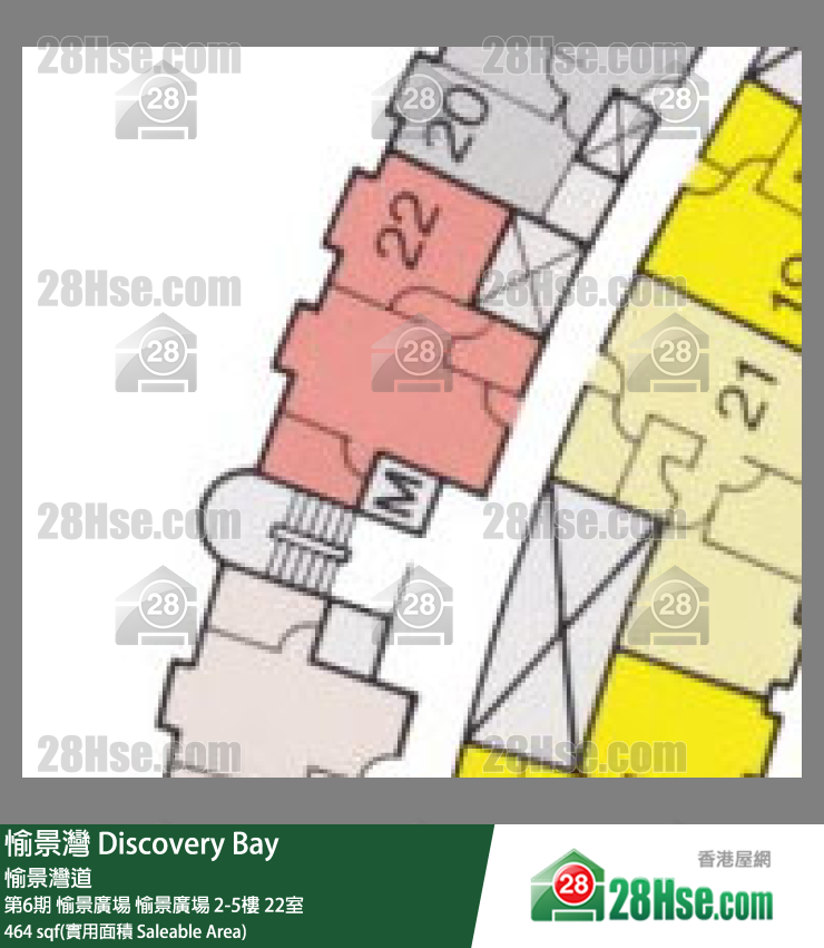 愉景灣 第6期 愉景廣場愉景廣場4樓 22室 平面圖