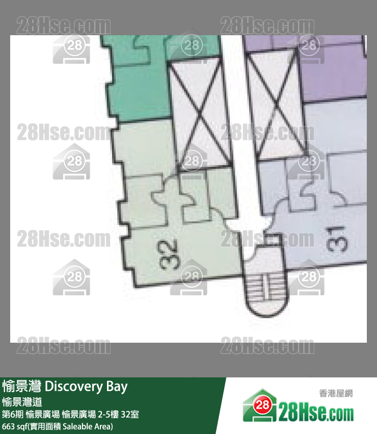 愉景灣 第6期 愉景廣場愉景廣場4樓 32室 平面圖