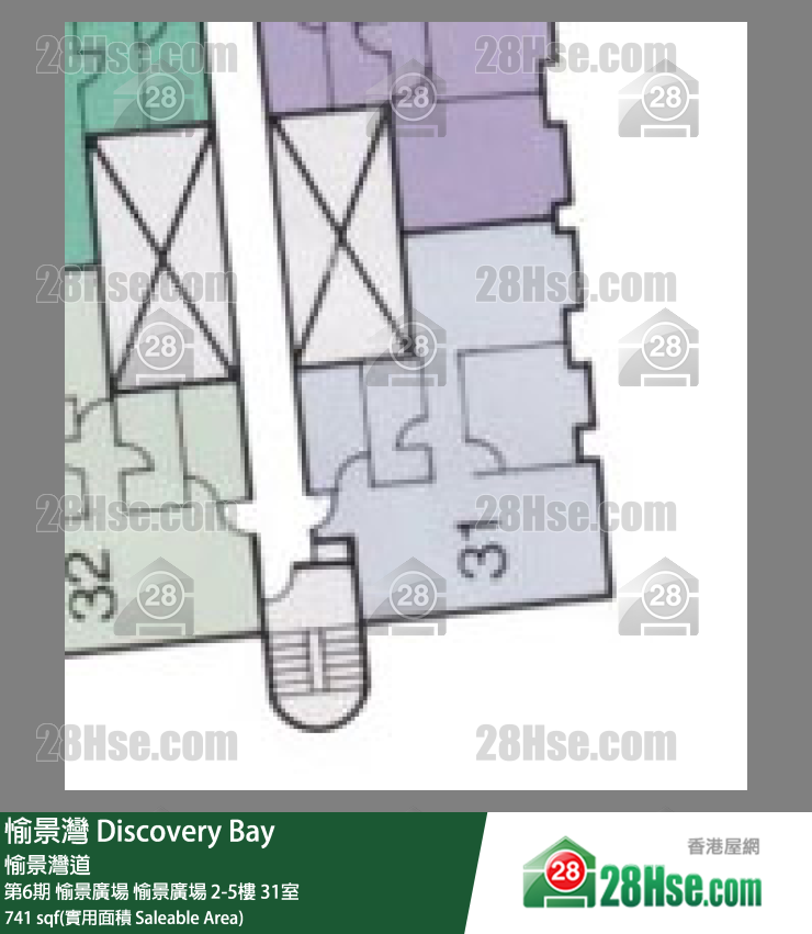 愉景灣 第6期 愉景廣場愉景廣場3樓 31室 平面圖
